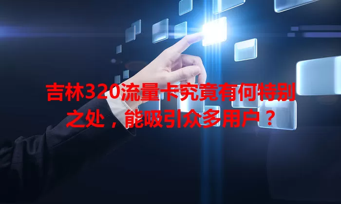吉林320流量卡究竟有何特别之处，能吸引众多用户？