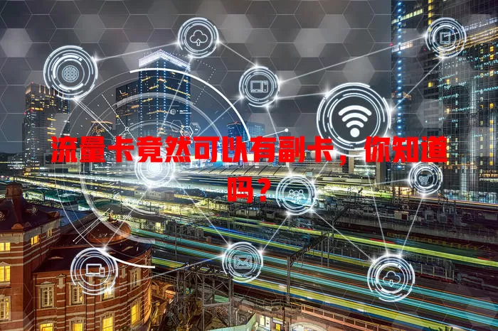 流量卡竟然可以有副卡，你知道吗？