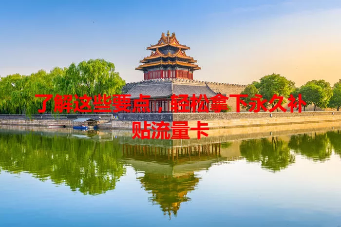 了解这些要点，轻松拿下永久补贴流量卡