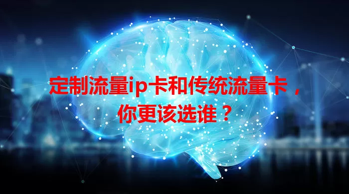 定制流量ip卡和传统流量卡，你更该选谁？