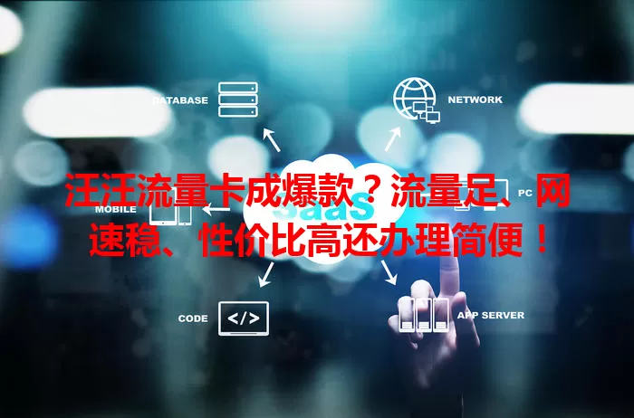 汪汪流量卡成爆款？流量足、网速稳、性价比高还办理简便！