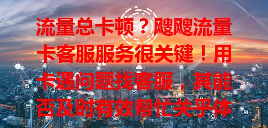 流量总卡顿？飕飕流量卡客服服务很关键！用卡遇问题找客服，其能否及时有效帮忙关乎体验。有人苦等无回应，有人觉得方案不佳问题仍在。客服咋提升服务？优化机制，提升人员素养，期待改进带来好体验