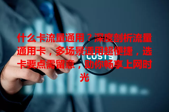 什么卡流量通用？深度剖析流量通用卡，多场景适用超便捷，选卡要点需留意，助你畅享上网时光