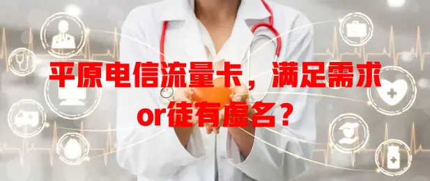 平原电信流量卡，满足需求or徒有虚名？