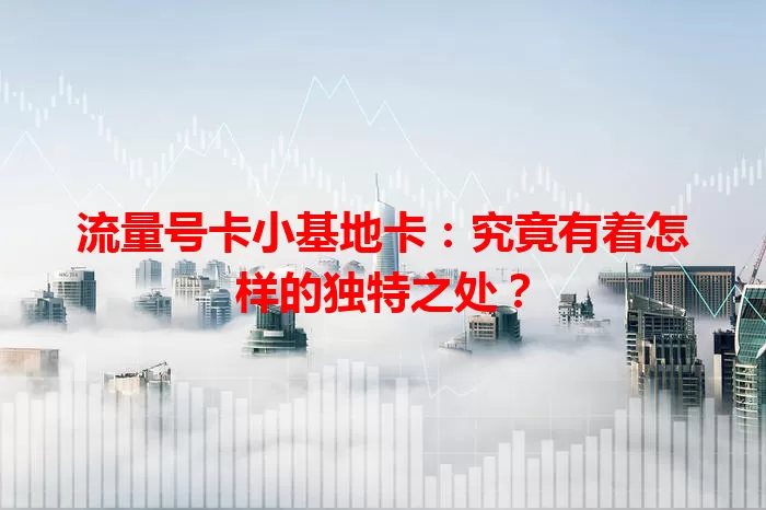 流量号卡小基地卡：究竟有着怎样的独特之处？