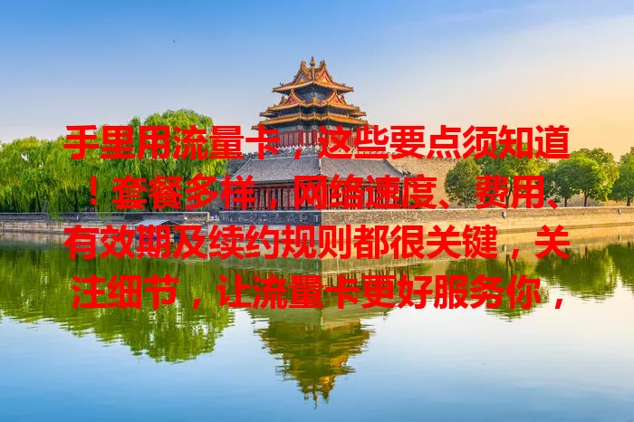 手里用流量卡，这些要点须知道！套餐多样，网络速度、费用、有效期及续约规则都很关键，关注细节，让流量卡更好服务你，畅享网络世界！