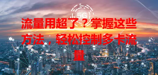 流量用超了？掌握这些方法，轻松控制多卡流量