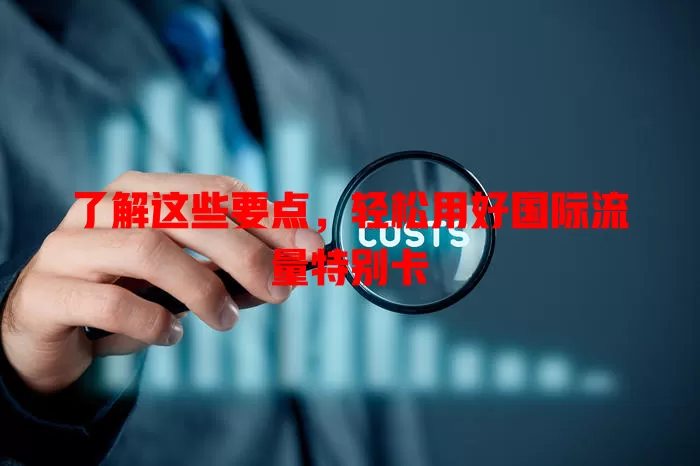 了解这些要点，轻松用好国际流量特别卡