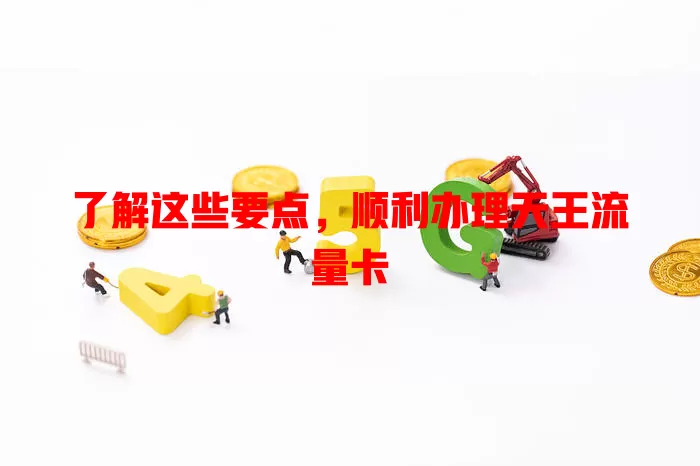 了解这些要点，顺利办理天王流量卡