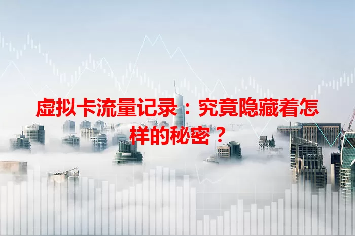 虚拟卡流量记录：究竟隐藏着怎样的秘密？