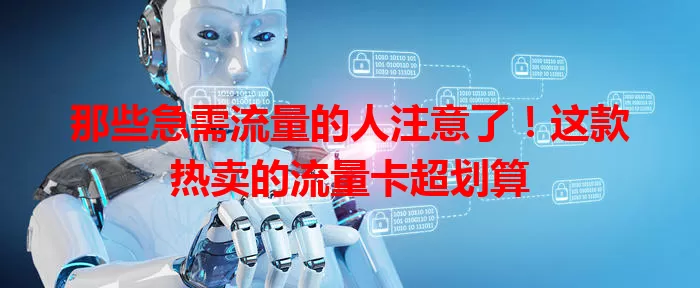 那些急需流量的人注意了！这款热卖的流量卡超划算