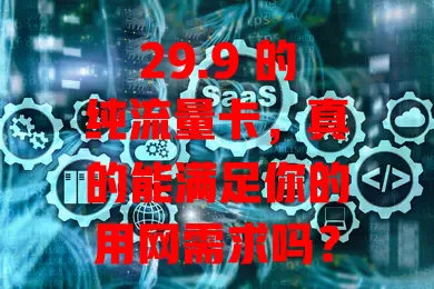 29.9 的纯流量卡，真的能满足你的用网需求吗？