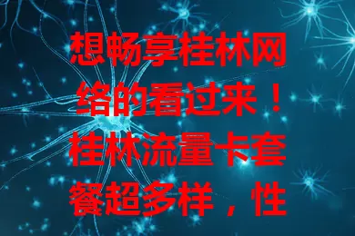 想畅享桂林网络的看过来！桂林流量卡套餐超多样，性价比高，覆盖广速度快，轻松解决网络需求