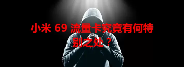 小米 69 流量卡究竟有何特别之处？