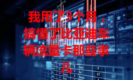 我用了3个月，搞懂了比亚迪车辆流量卡那些事儿