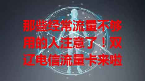 那些经常流量不够用的人注意了！双辽电信流量卡来啦