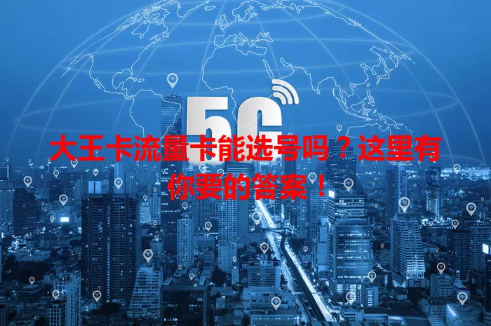 大王卡流量卡能选号吗？这里有你要的答案！