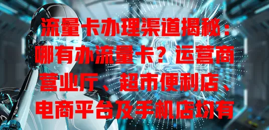 流量卡办理渠道揭秘：哪有办流量卡？运营商营业厅、超市便利店、电商平台及手机店均有途径，按需选卡享便捷实惠数字生活