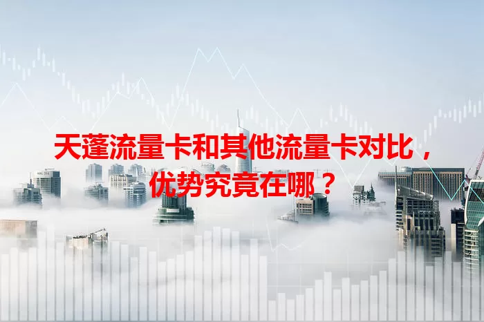 天蓬流量卡和其他流量卡对比，优势究竟在哪？