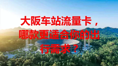 大阪车站流量卡，哪款更适合你的出行需求？