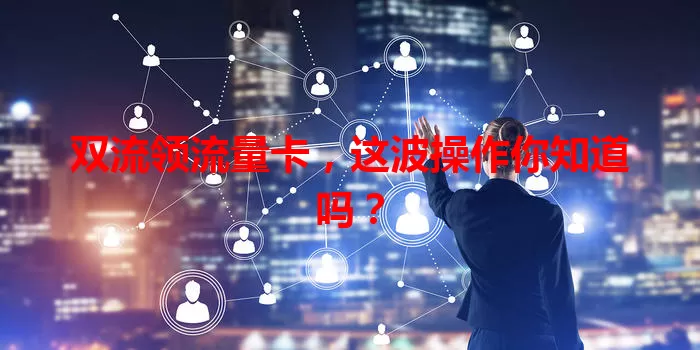 双流领流量卡，这波操作你知道吗？
