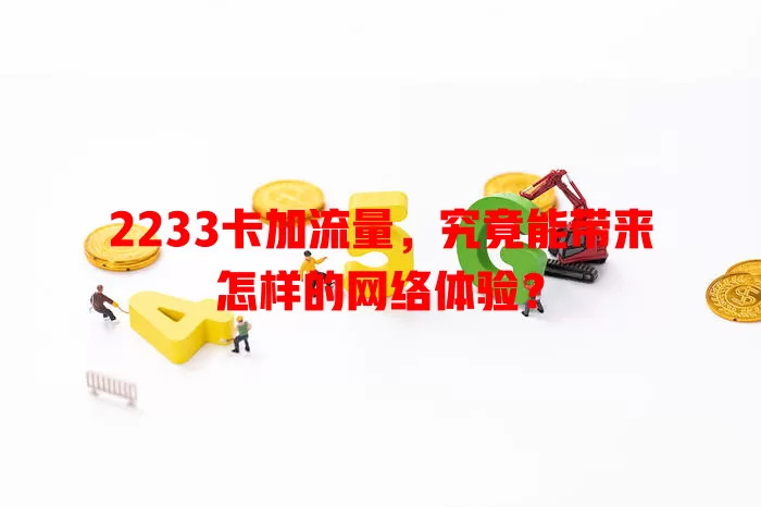 2233卡加流量，究竟能带来怎样的网络体验？