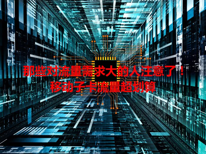 那些对流量需求大的人注意了！移动子卡流量超划算