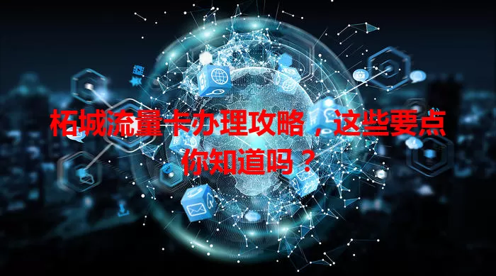 柘城流量卡办理攻略，这些要点你知道吗？