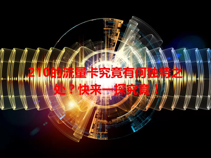 210的流量卡究竟有何独特之处？快来一探究竟！