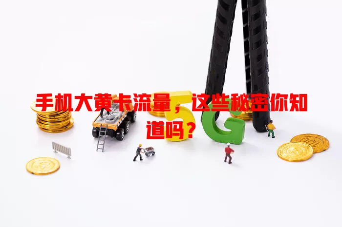 手机大黄卡流量，这些秘密你知道吗？