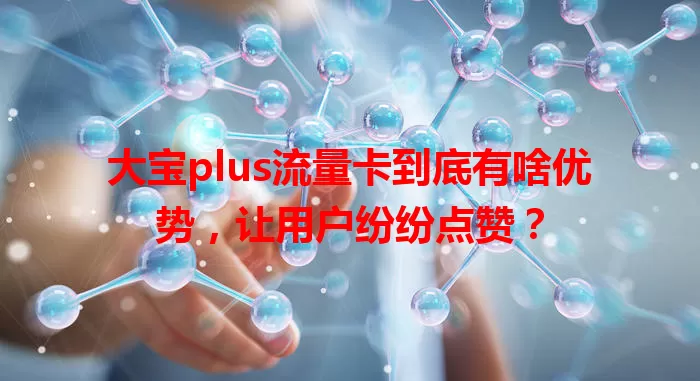 大宝plus流量卡到底有啥优势，让用户纷纷点赞？