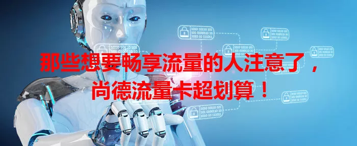 那些想要畅享流量的人注意了，尚德流量卡超划算！