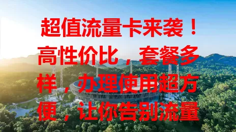 超值流量卡来袭！高性价比，套餐多样，办理使用超方便，让你告别流量烦恼，畅享网络生活