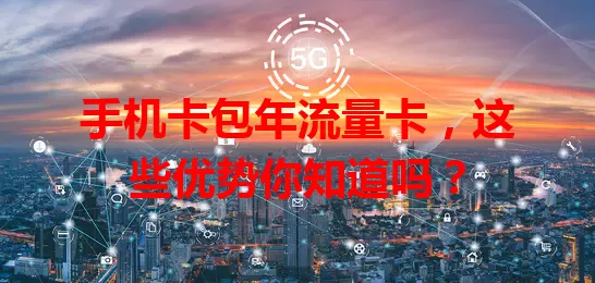 手机卡包年流量卡，这些优势你知道吗？