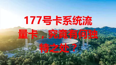 177号卡系统流量卡，究竟有何独特之处？