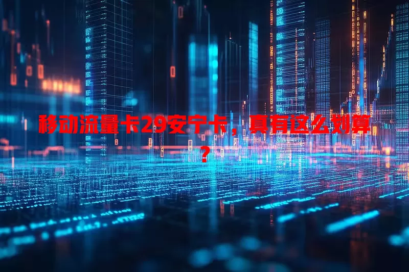 移动流量卡29安宁卡，真有这么划算？