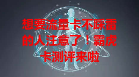 想要流量卡不踩雷的人注意了！霸虎卡测评来啦