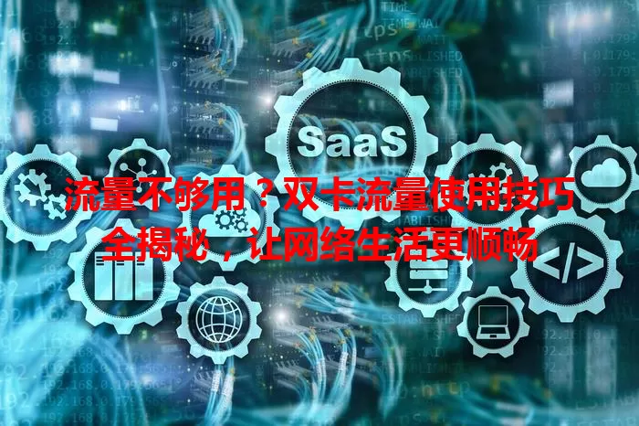 流量不够用？双卡流量使用技巧全揭秘，让网络生活更顺畅
