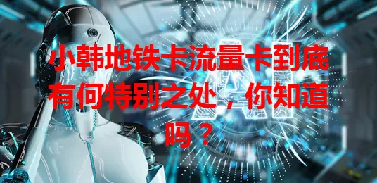 小韩地铁卡流量卡到底有何特别之处，你知道吗？