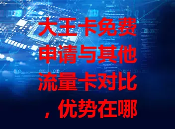 大王卡免费申请与其他流量卡对比，优势在哪？
