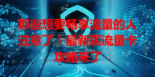 那些想要畅享流量的人注意了！最新买流量卡攻略来了