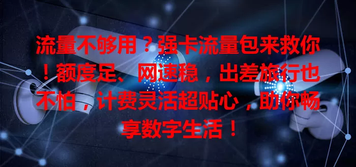 流量不够用？强卡流量包来救你！额度足、网速稳，出差旅行也不怕，计费灵活超贴心，助你畅享数字生活！