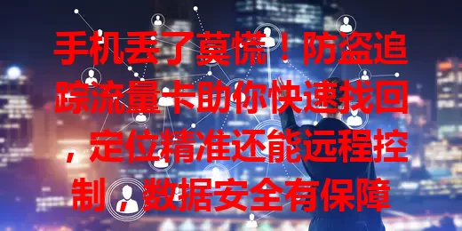 手机丢了莫慌！防盗追踪流量卡助你快速找回，定位精准还能远程控制，数据安全有保障