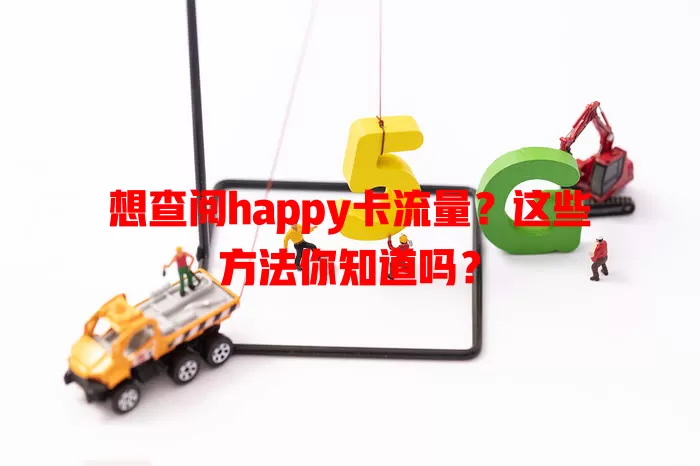 想查阅happy卡流量？这些方法你知道吗？