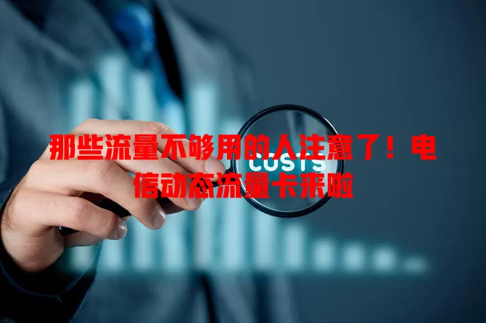 那些流量不够用的人注意了！电信动态流量卡来啦