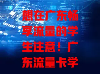想在广东畅享流量的学生注意！广东流量卡学生卡超棒，套餐多样，费用实惠，适配手机，刷剧学习无忧，手续简便，速来挑选，开启便捷上网新篇章