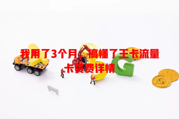 我用了3个月，搞懂了王卡流量卡资费详情