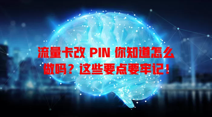 流量卡改 PIN 你知道怎么做吗？这些要点要牢记！