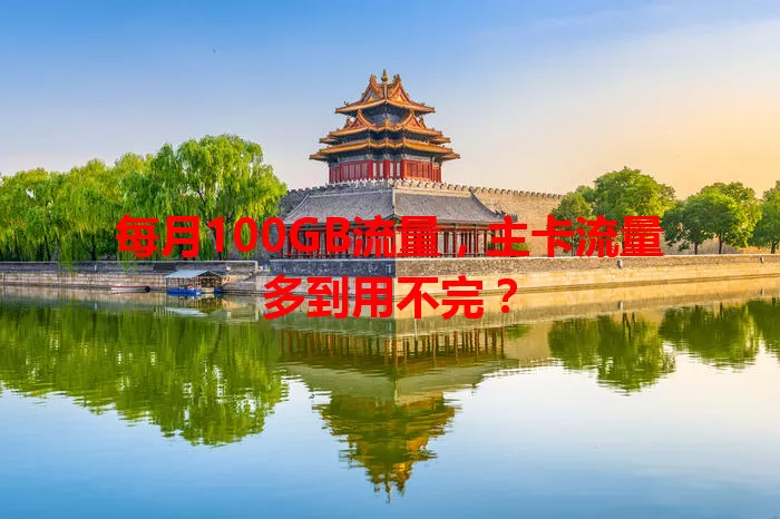 每月100GB流量，主卡流量多到用不完？