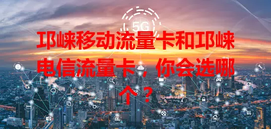 邛崃移动流量卡和邛崃电信流量卡，你会选哪个？